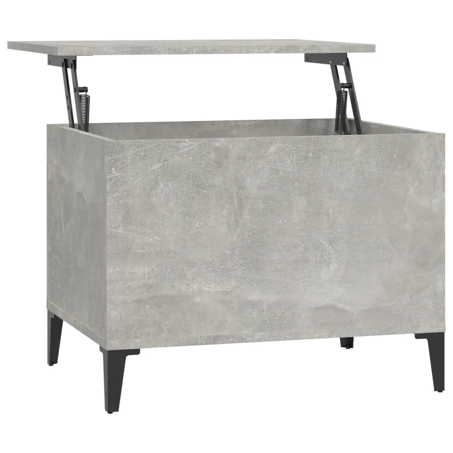 Salontafel 60x44,5x45 cm bewerkt hout betongrijs 60 x 44.5 x 45 cm Betongrijs