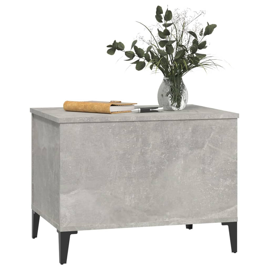 Salontafel 60x44,5x45 cm bewerkt hout betongrijs 60 x 44.5 x 45 cm Betongrijs