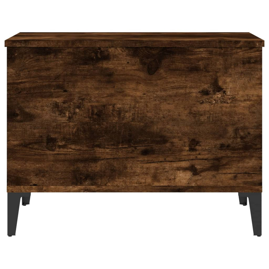 Salontafel 60X44,5X45 Cm Bewerkt Hout Kleurig 60 x 44.5 x 45 cm Gerookt eiken