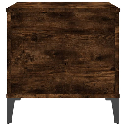 Salontafel 60X44,5X45 Cm Bewerkt Hout Kleurig 60 x 44.5 x 45 cm Gerookt eiken