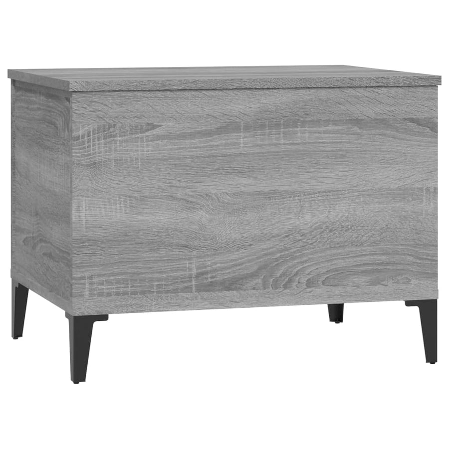 Salontafel 60X44,5X45 Cm Bewerkt Hout Grijs Sonoma Eikenkleurig