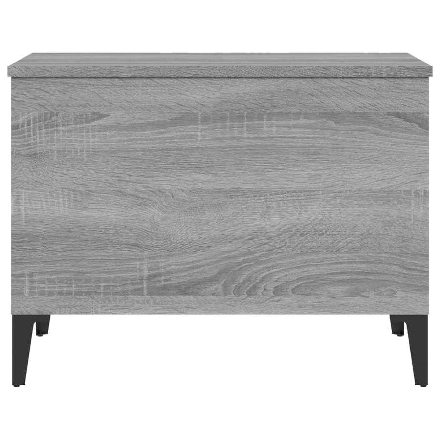 Salontafel 60X44,5X45 Cm Bewerkt Hout Grijs Sonoma Eikenkleurig