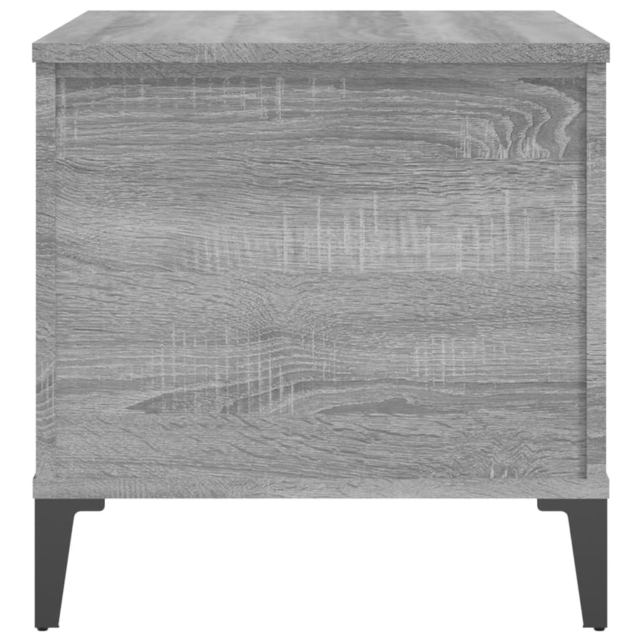 Salontafel 60X44,5X45 Cm Bewerkt Hout Grijs Sonoma Eikenkleurig