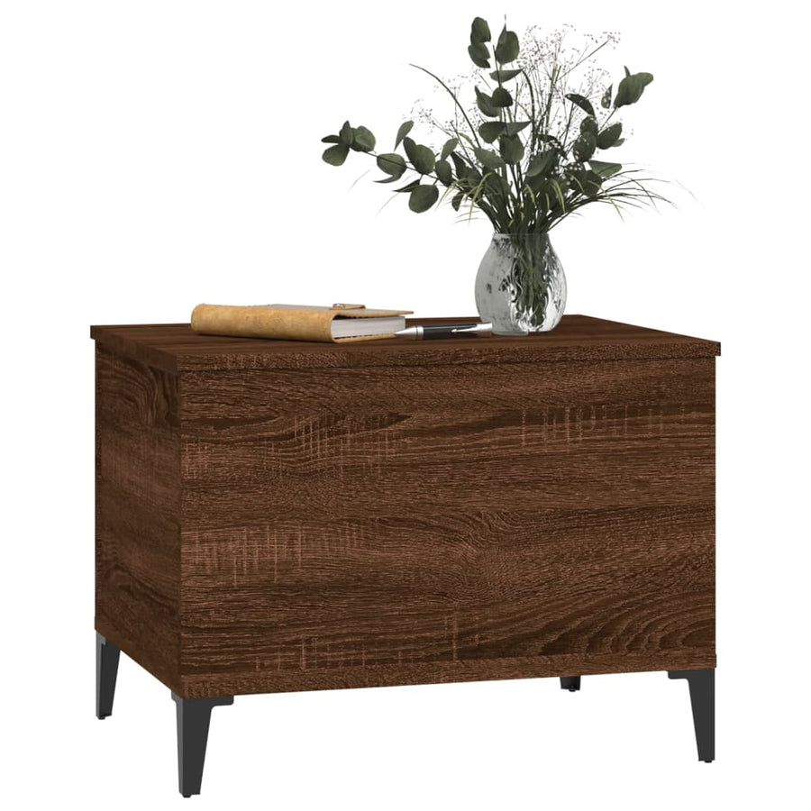 Salontafel 60X44,5X45 Cm Bewerkt Hout Bruin Eikenkleur