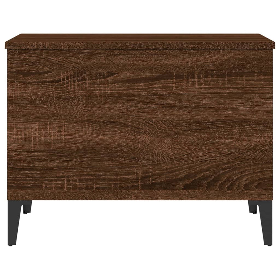 Salontafel 60X44,5X45 Cm Bewerkt Hout Bruin Eikenkleur