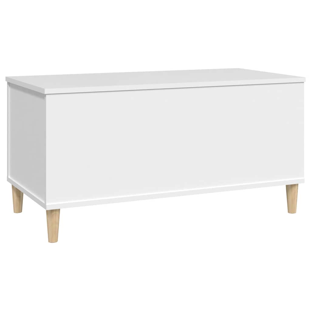 Salontafel 90x44,5x45 cm bewerkt hout wit