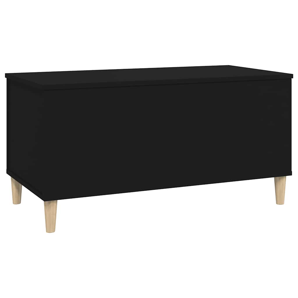 Salontafel 90x44,5x45 cm bewerkt hout zwart