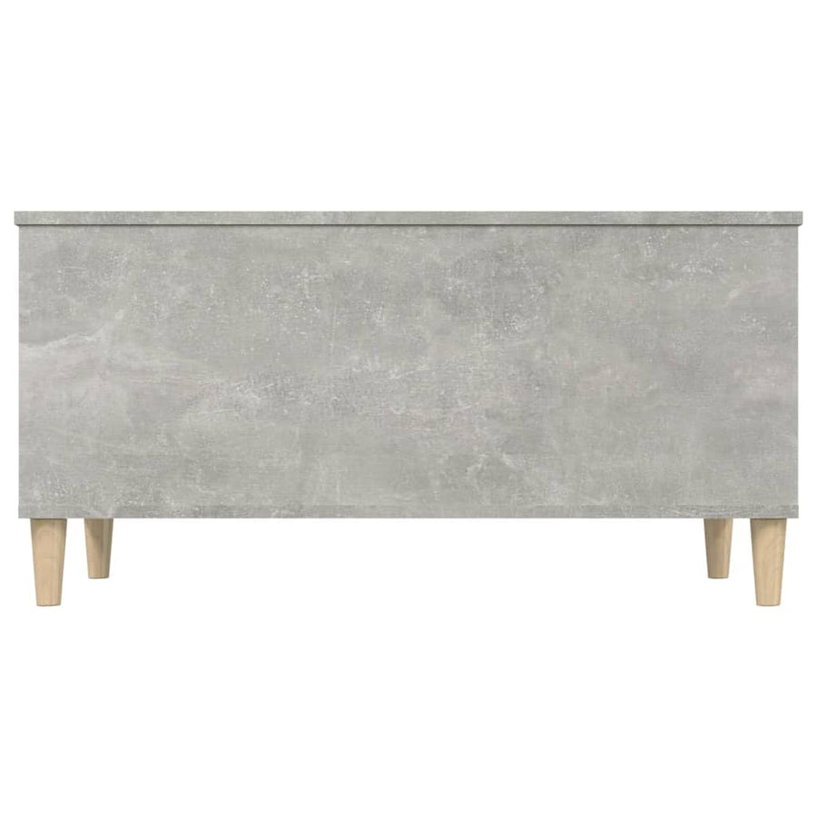 Salontafel 90X44,5X45 Cm Bewerkt Hout Betongrijs