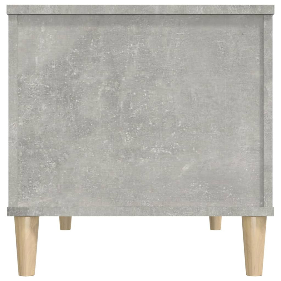 Salontafel 90X44,5X45 Cm Bewerkt Hout Betongrijs