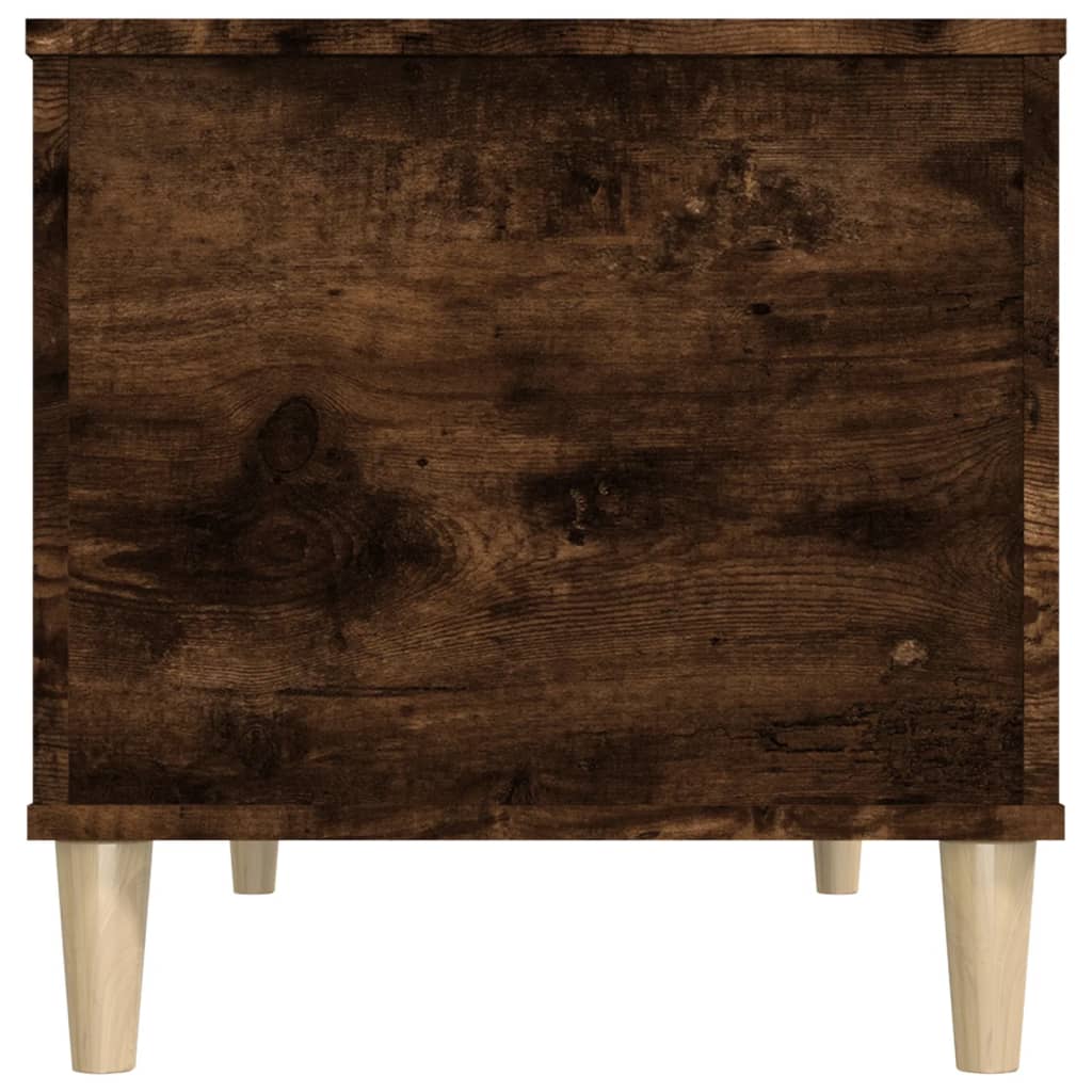 Salontafel 90X44,5X45 Cm Bewerkt Hout Gerookt Eikenkleurig