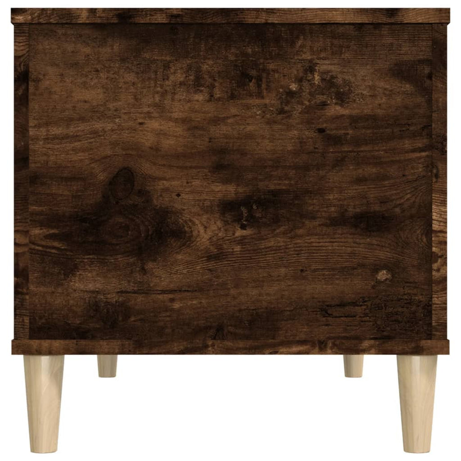 Salontafel 90X44,5X45 Cm Bewerkt Hout Gerookt Eikenkleurig
