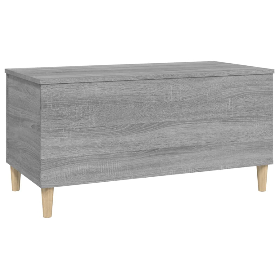 Salontafel 90X44,5X45 Cm Bewerkt Hout Grijs Sonoma Eikenkleurig