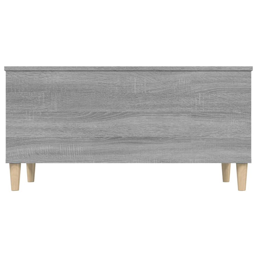 Salontafel 90X44,5X45 Cm Bewerkt Hout Grijs Sonoma Eikenkleurig