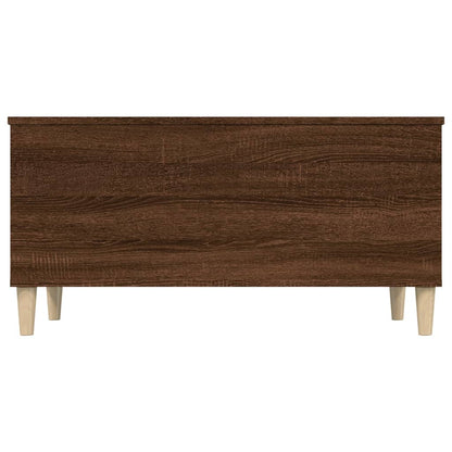 Salontafel 90X44,5X45 Cm Bewerkt Hout Bruin Eikenkleur