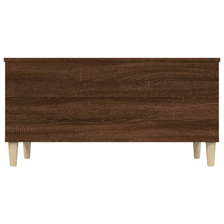 Salontafel 90X44,5X45 Cm Bewerkt Hout Bruin Eikenkleur