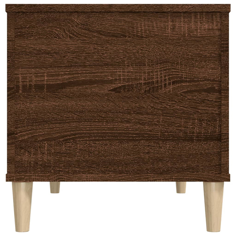 Salontafel 90X44,5X45 Cm Bewerkt Hout Bruin Eikenkleur