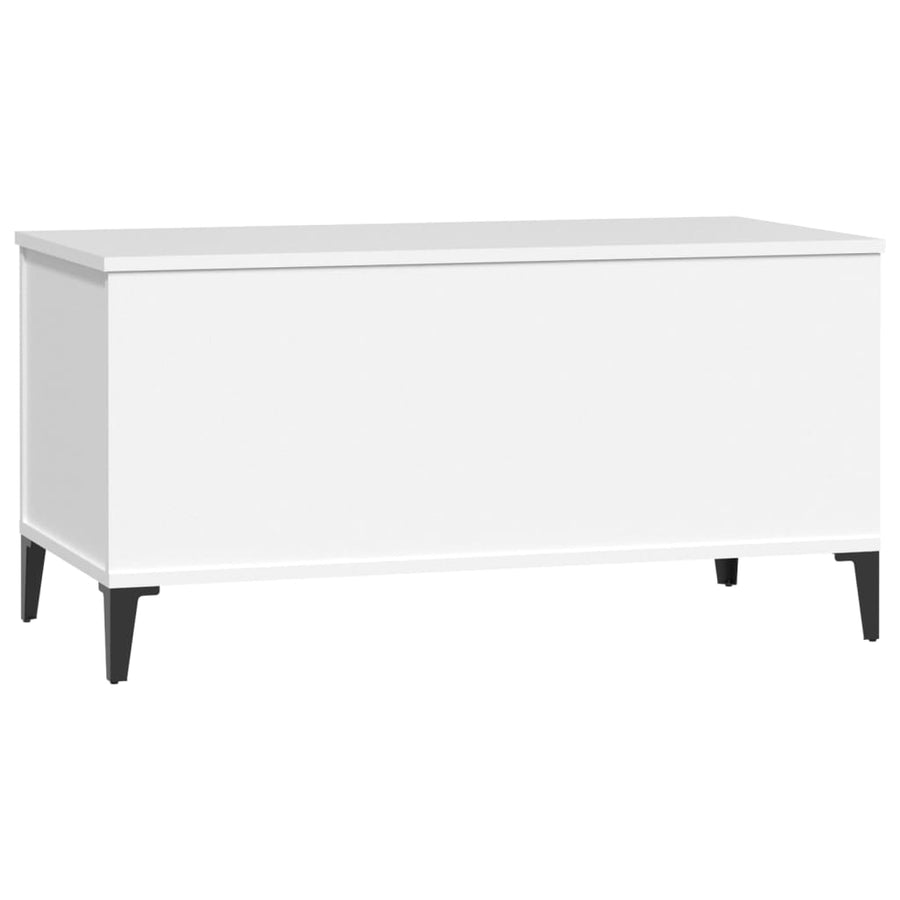Salontafel 90X44,5X45 Cm Bewerkt Hout 90 x 44.5 x 45 cm Wit