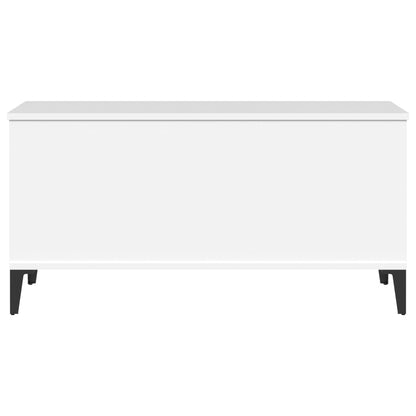 Salontafel 90X44,5X45 Cm Bewerkt Hout 90 x 44.5 x 45 cm Wit