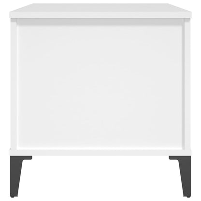 Salontafel 90X44,5X45 Cm Bewerkt Hout 90 x 44.5 x 45 cm Wit