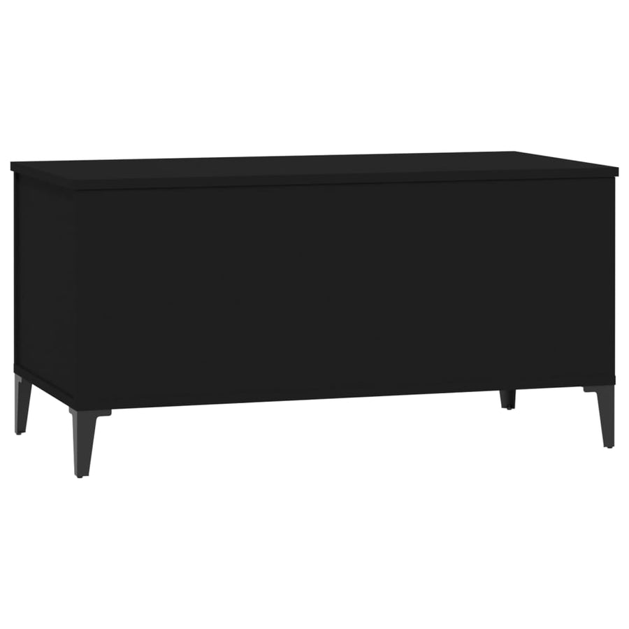 Salontafel 90X44,5X45 Cm Bewerkt Hout 90 x 44.5 x 45 cm Zwart