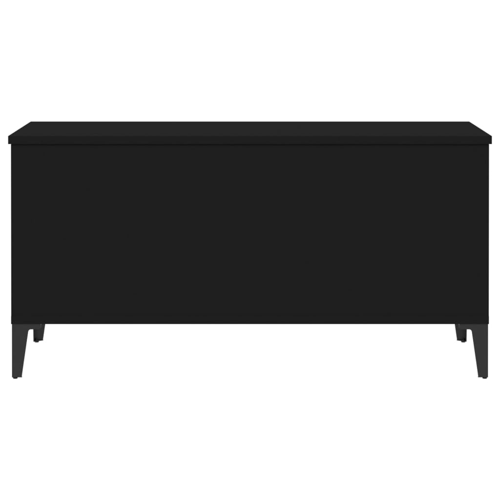 Salontafel 90X44,5X45 Cm Bewerkt Hout 90 x 44.5 x 45 cm Zwart