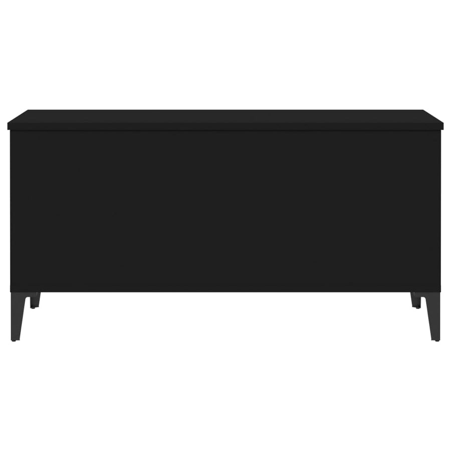 Salontafel 90X44,5X45 Cm Bewerkt Hout 90 x 44.5 x 45 cm Zwart