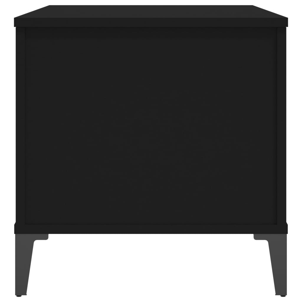 Salontafel 90X44,5X45 Cm Bewerkt Hout 90 x 44.5 x 45 cm Zwart