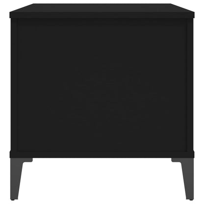 Salontafel 90X44,5X45 Cm Bewerkt Hout 90 x 44.5 x 45 cm Zwart
