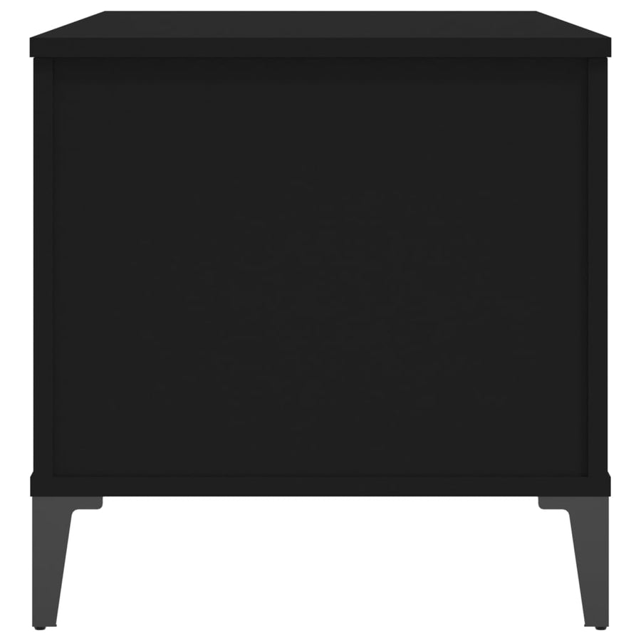 Salontafel 90X44,5X45 Cm Bewerkt Hout 90 x 44.5 x 45 cm Zwart