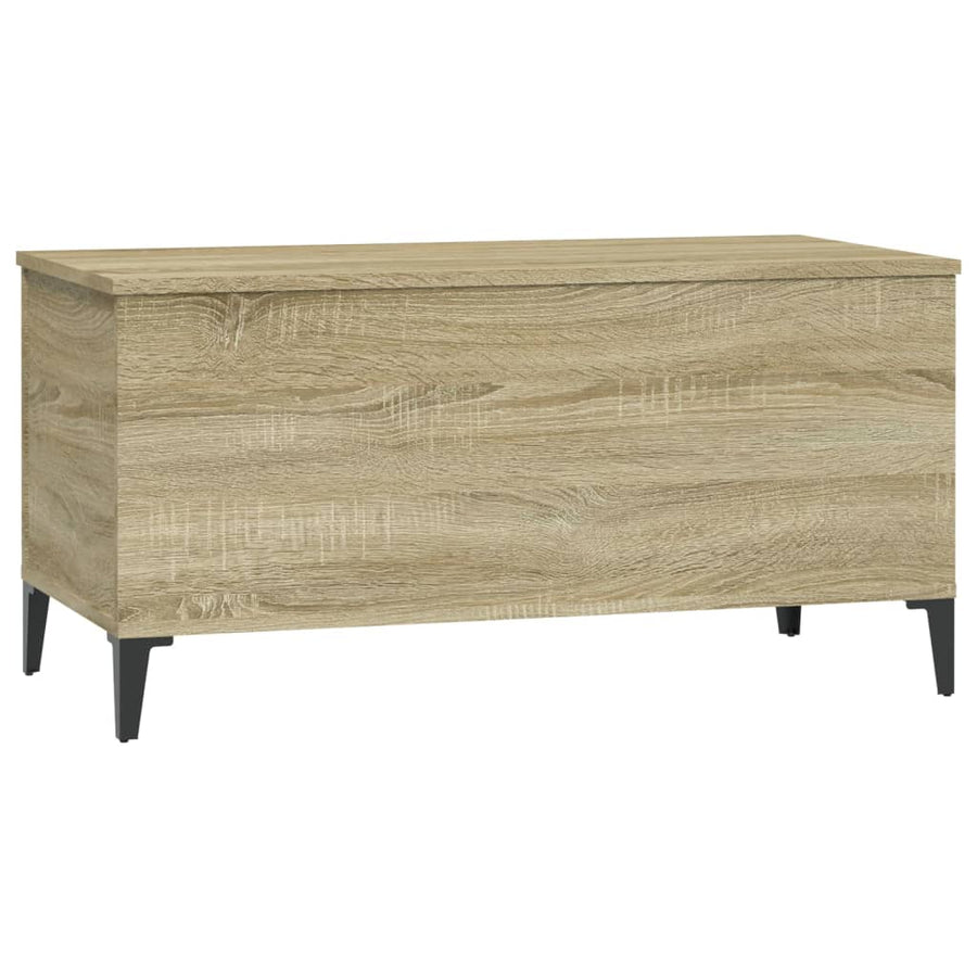Salontafel 90X44,5X45 Cm Bewerkt Hout Sonoma Eikenkleurig