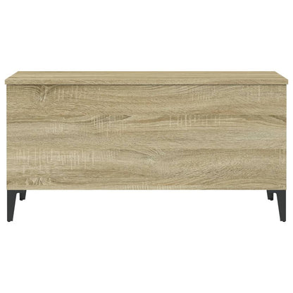 Salontafel 90X44,5X45 Cm Bewerkt Hout Sonoma Eikenkleurig