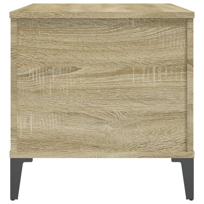 Salontafel 90X44,5X45 Cm Bewerkt Hout Sonoma Eikenkleurig