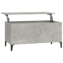 Salontafel 90X44,5X45 Cm Bewerkt Hout Betongrijs