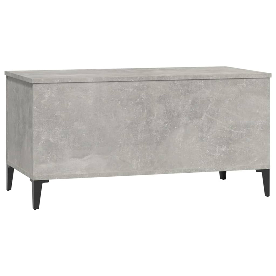 Salontafel 90X44,5X45 Cm Bewerkt Hout Betongrijs