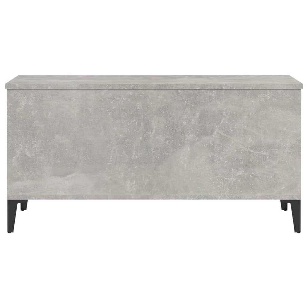 Salontafel 90X44,5X45 Cm Bewerkt Hout Betongrijs