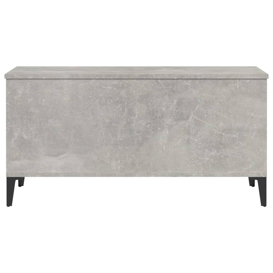 Salontafel 90X44,5X45 Cm Bewerkt Hout Betongrijs