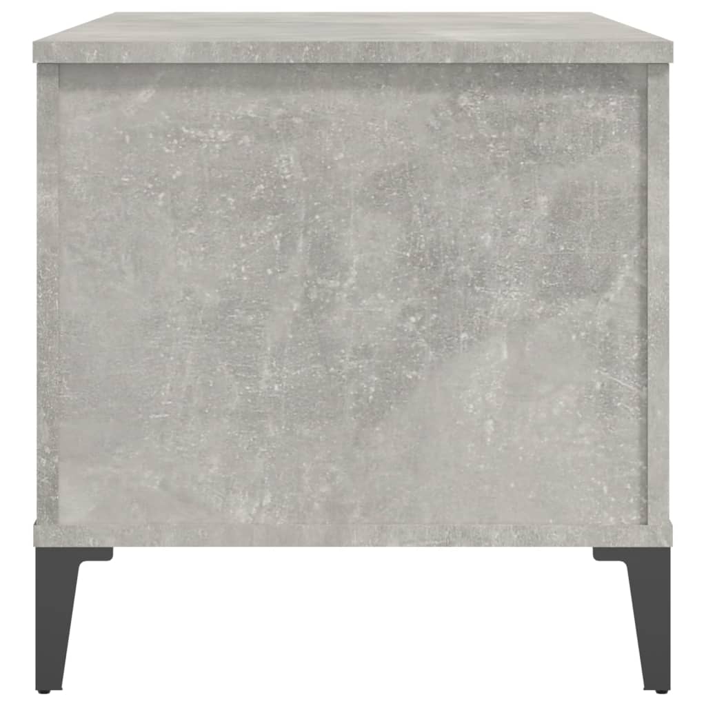 Salontafel 90X44,5X45 Cm Bewerkt Hout Betongrijs