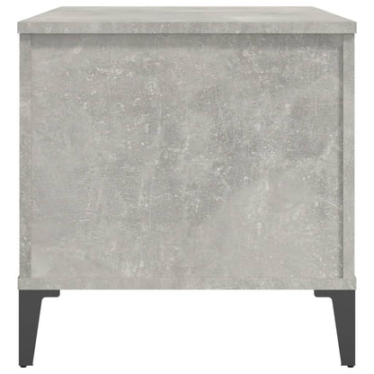 Salontafel 90X44,5X45 Cm Bewerkt Hout Betongrijs