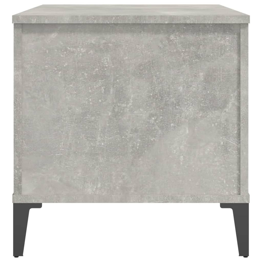 Salontafel 90X44,5X45 Cm Bewerkt Hout Betongrijs