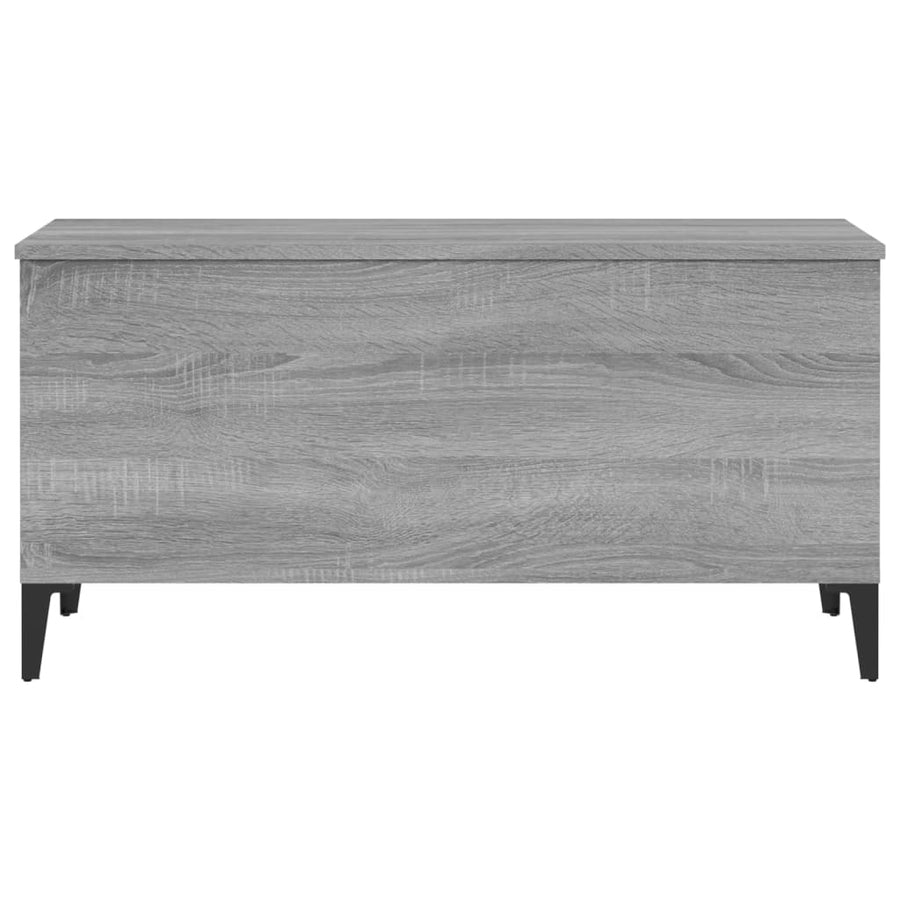 Salontafel 90X44,5X45 Cm Bewerkt Hout Eikenkleurig 90 x 44.5 x 45 cm Grijs sonoma