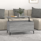 Salontafel 90x44,5x45 cm bewerkt hout grijs sonoma