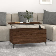 Salontafel 90X44,5X45 Cm Bewerkt Hout 90 x 44.5 x 45 cm bruin eikenkleur