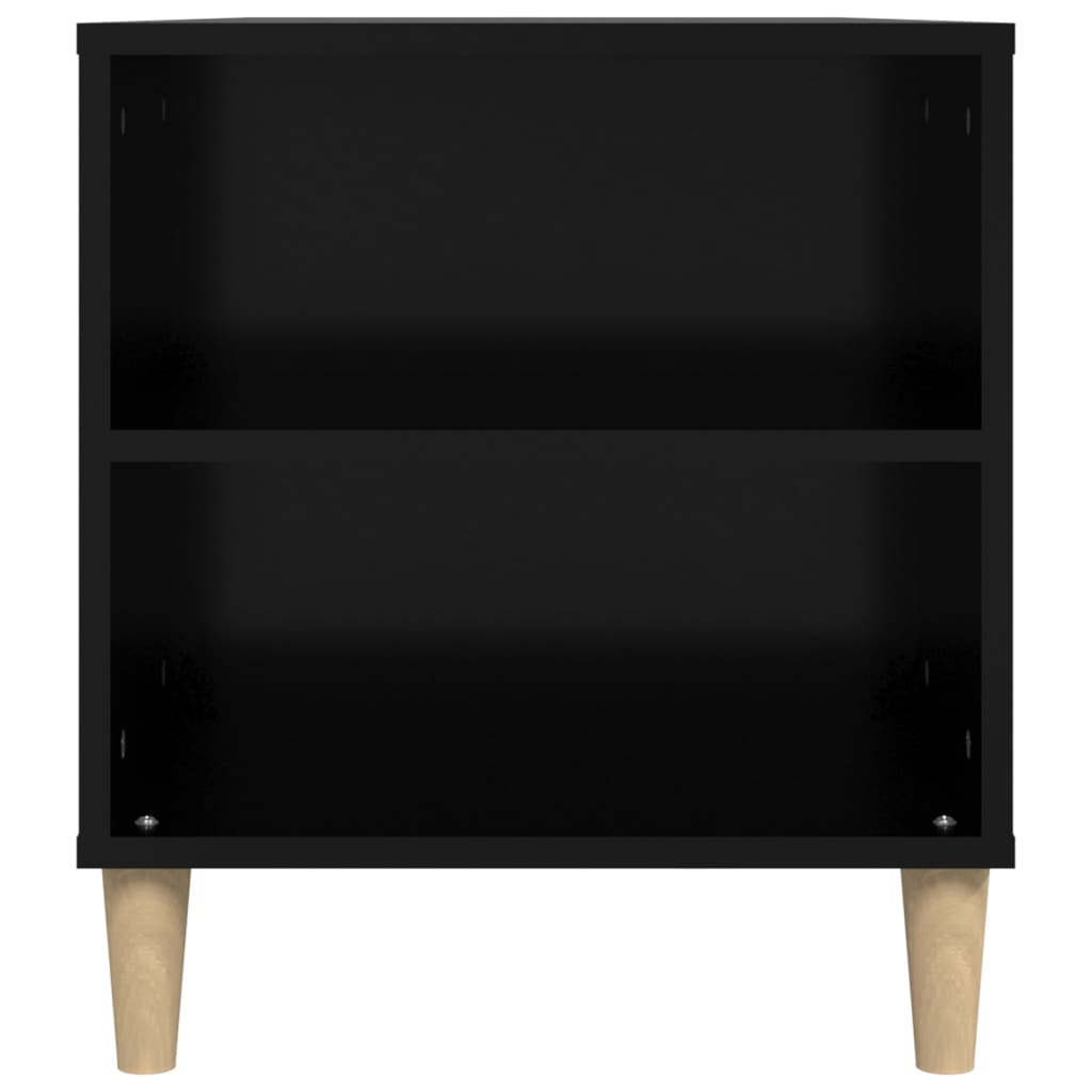 Tv-Meubel 02X44,5X50 Cm Bewerkt Hout Zwart