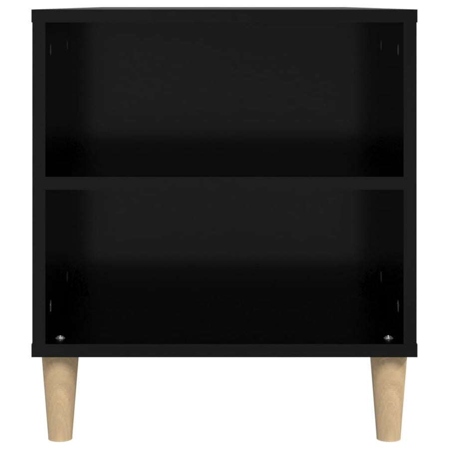 Tv-Meubel 02X44,5X50 Cm Bewerkt Hout Zwart