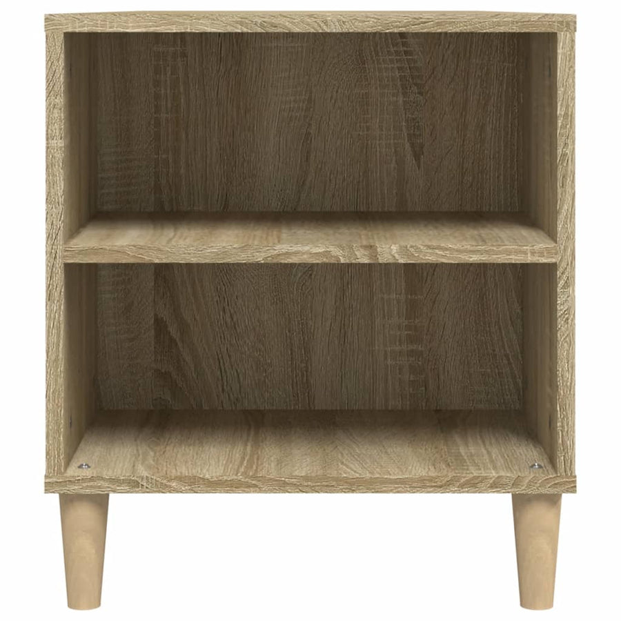 Tv-Meubel 02X44,5X50 Cm Bewerkt Hout Kleurig Sonoma eiken