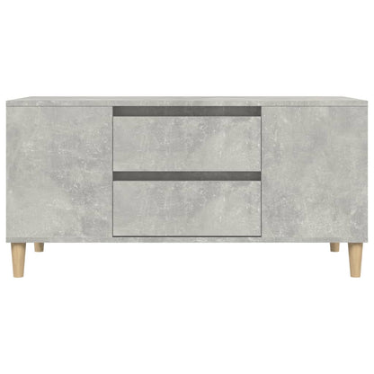 Tv-Meubel 02X44,5X50 Cm Bewerkt Hout Betongrijs