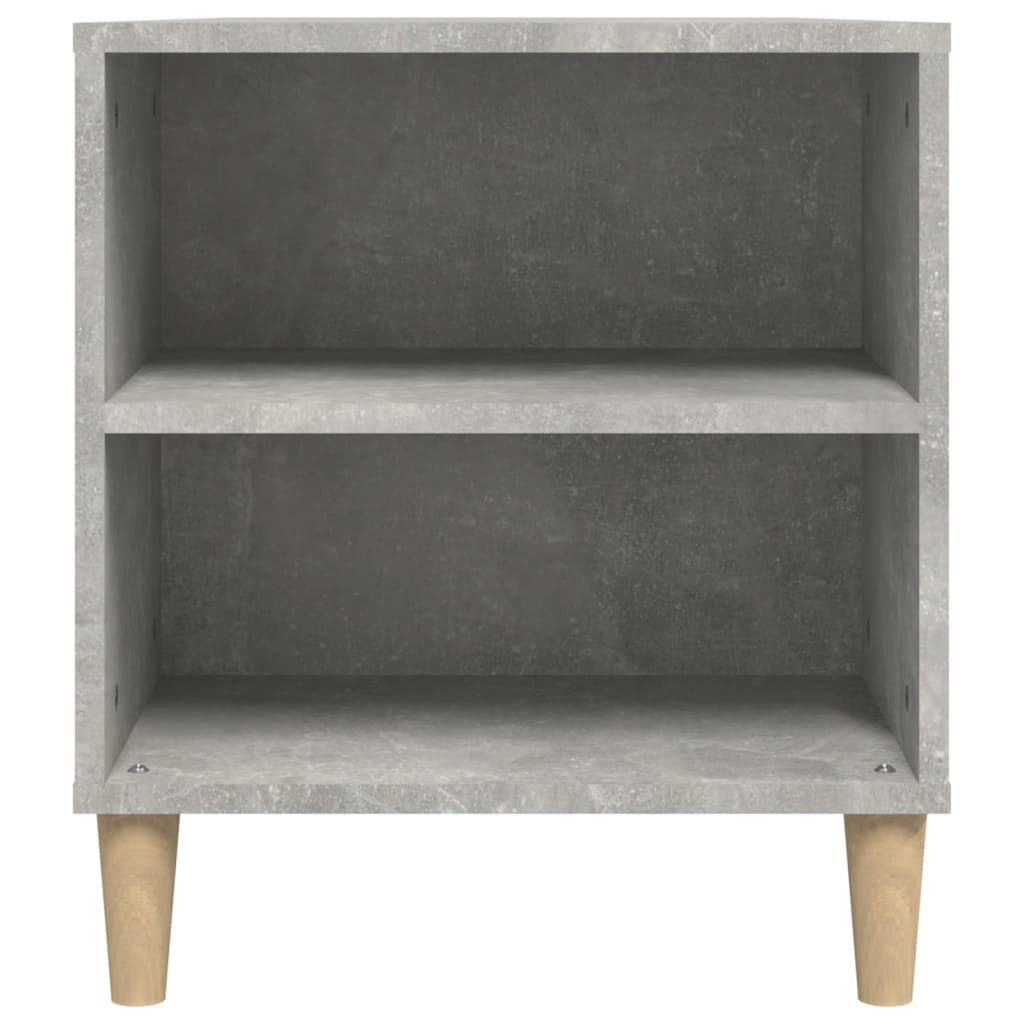 Tv-Meubel 02X44,5X50 Cm Bewerkt Hout Betongrijs