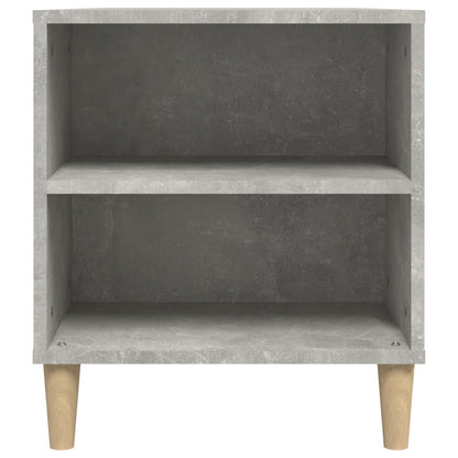 Tv-Meubel 02X44,5X50 Cm Bewerkt Hout Betongrijs