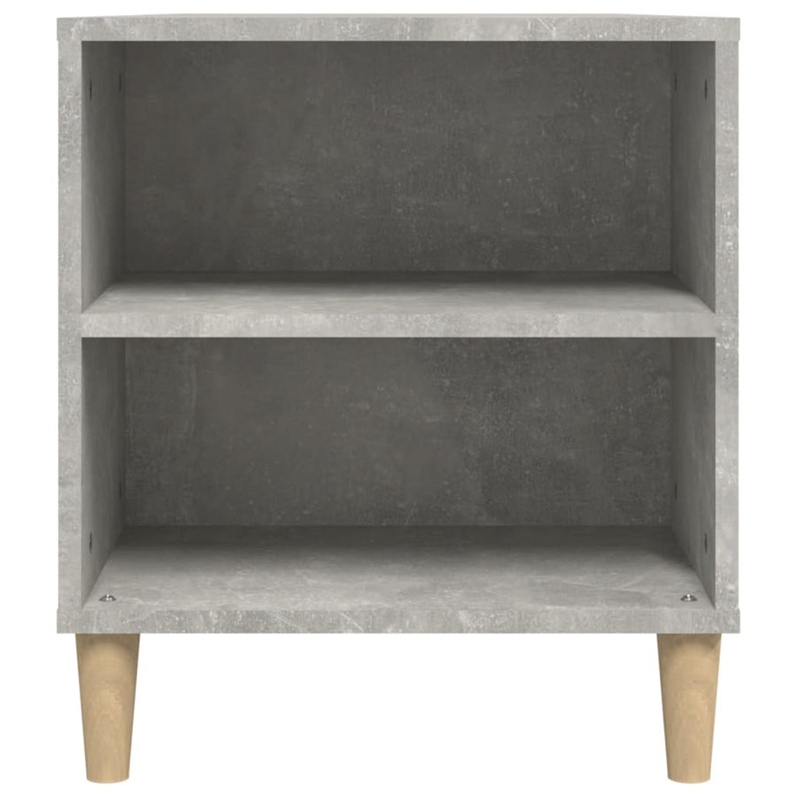 Tv-Meubel 02X44,5X50 Cm Bewerkt Hout Betongrijs