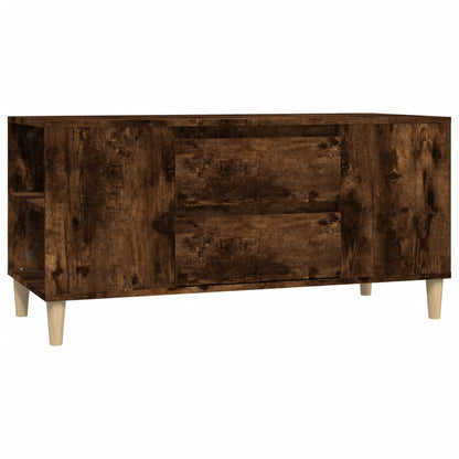 Tv-Meubel 02X44,5X50 Cm Bewerkt Hout Kleurig Gerookt eiken